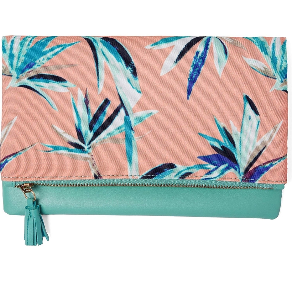 Rachel Pally reversible clutch paradise print